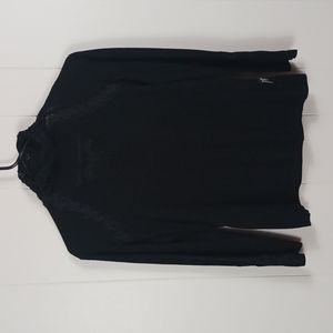 Harley Davidson Turtleneck Sweater Lace & Embroidery, Blend Wool Cashmere Med D7